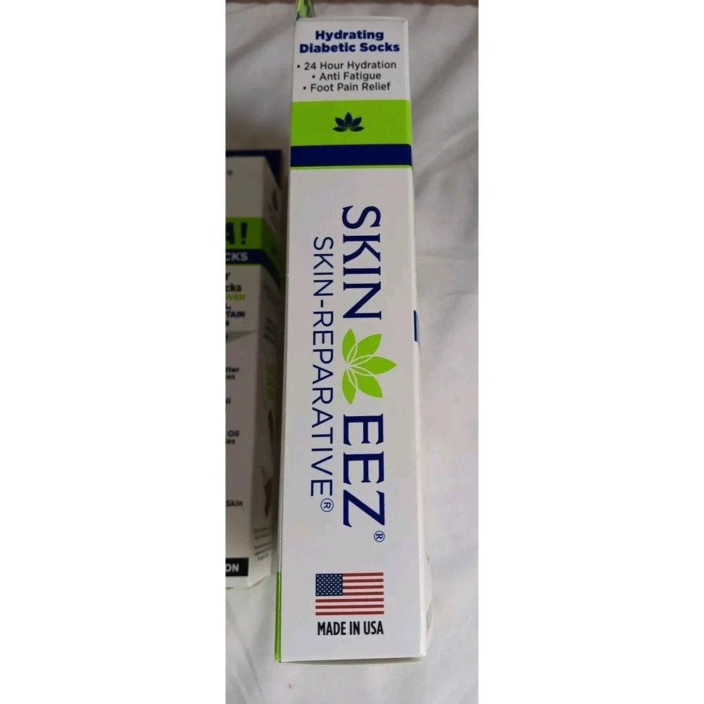 Skin Eez Unisex Skin Reparative Adv.‎ Healing Diabetic Socks Moisturizing L/XL